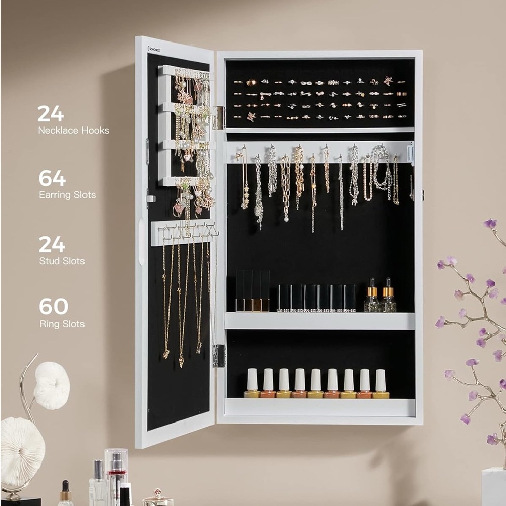 Modern White Wall Mirror